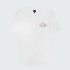 Fashion Finisterre Men's Diamond Logo T-Shirt White/DarkRosewood