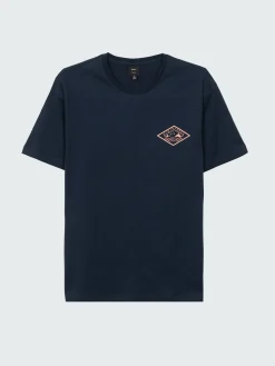 Best Finisterre Men's Diamond Logo T-Shirt Navy