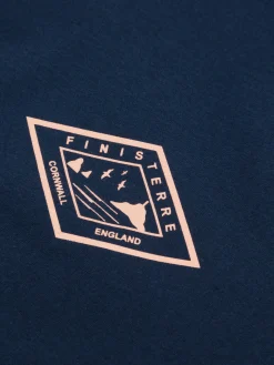 Best Finisterre Men's Diamond Logo T-Shirt Navy