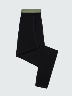 Cheap Finisterre Men's Eddy 2.0 Merino Wool Long Johns Black/Olive
