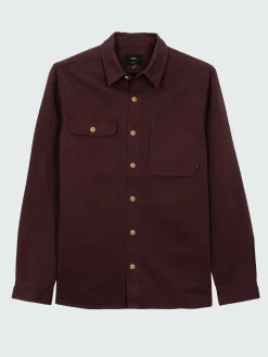 New Finisterre Men's Eddystone Shirt BlackCherry