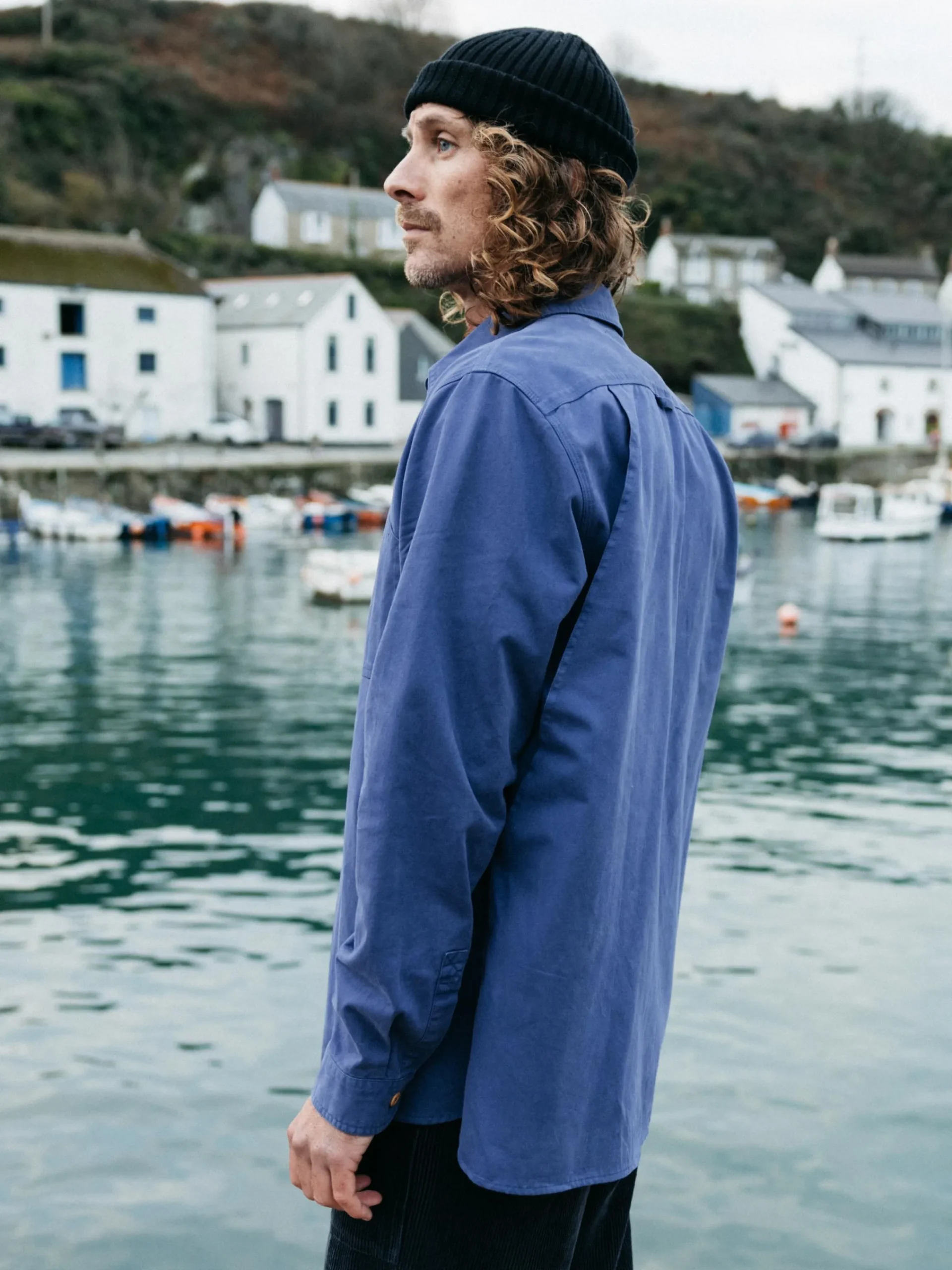 Fashion Finisterre Men's Eddystone Shirt Midnight