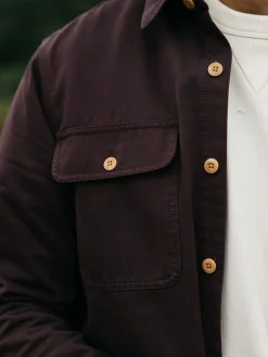 New Finisterre Men's Eddystone Shirt BlackCherry