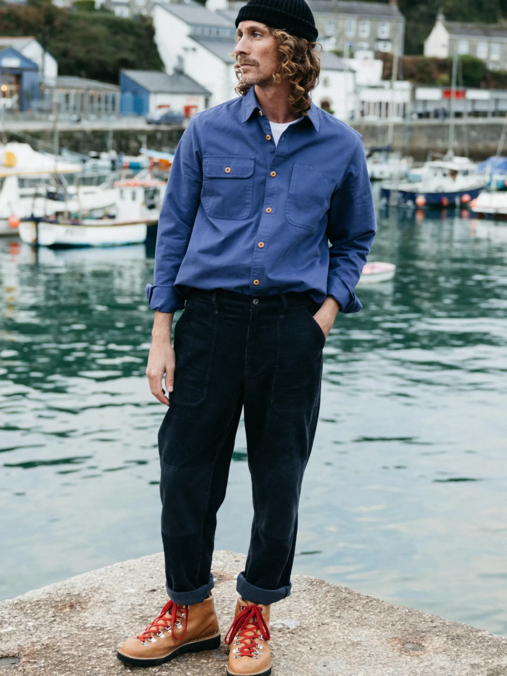 Fashion Finisterre Men's Eddystone Shirt Midnight