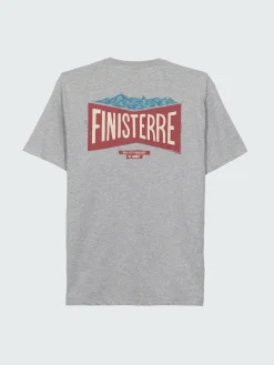 Cheap Finisterre Men's Emblem T-Shirt GreyMarl