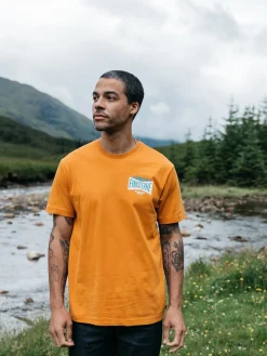 Best Finisterre Men's Emblem T-Shirt HarvestGold