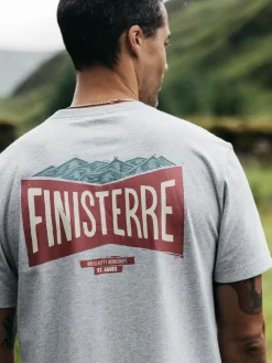 Cheap Finisterre Men's Emblem T-Shirt GreyMarl