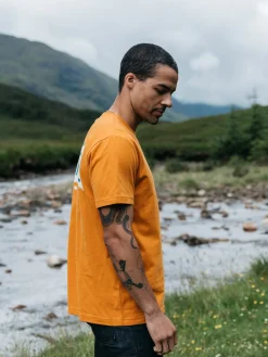 Best Finisterre Men's Emblem T-Shirt HarvestGold