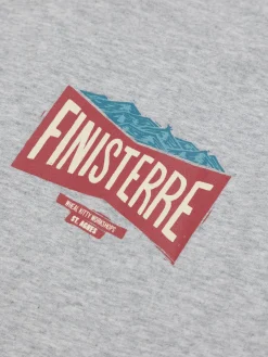 Cheap Finisterre Men's Emblem T-Shirt GreyMarl