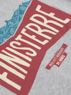 Cheap Finisterre Men's Emblem T-Shirt GreyMarl