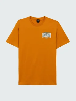 Best Finisterre Men's Emblem T-Shirt HarvestGold