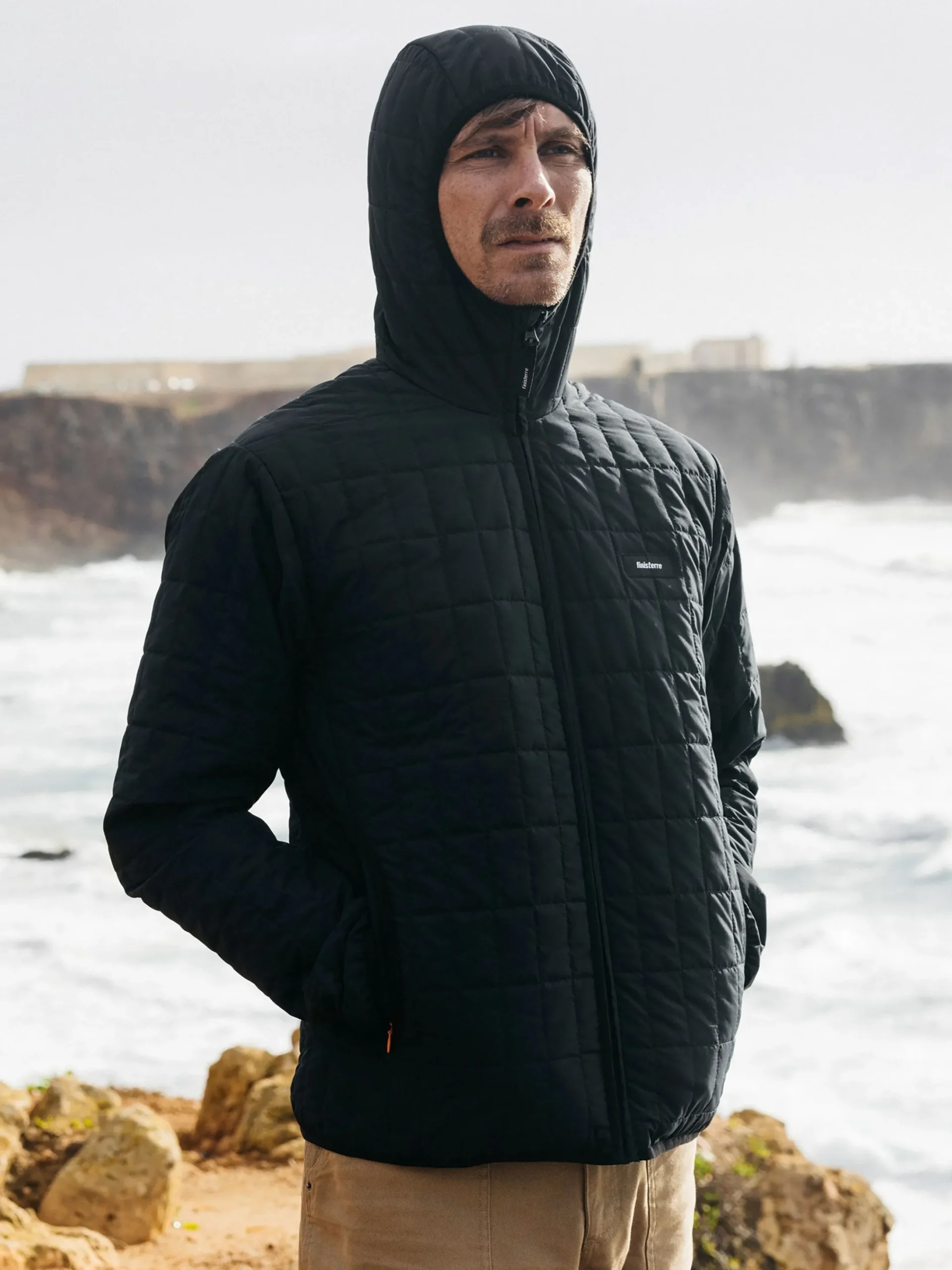 Cheap Finisterre Men's Firecrest Hooded Jacket Black