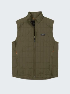 Online Finisterre Men's Firecrest Insulated Vest Olive