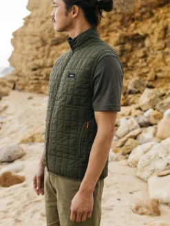 Online Finisterre Men's Firecrest Insulated Vest Olive