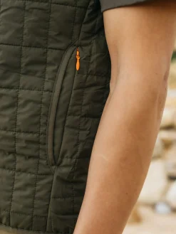 Online Finisterre Men's Firecrest Insulated Vest Olive