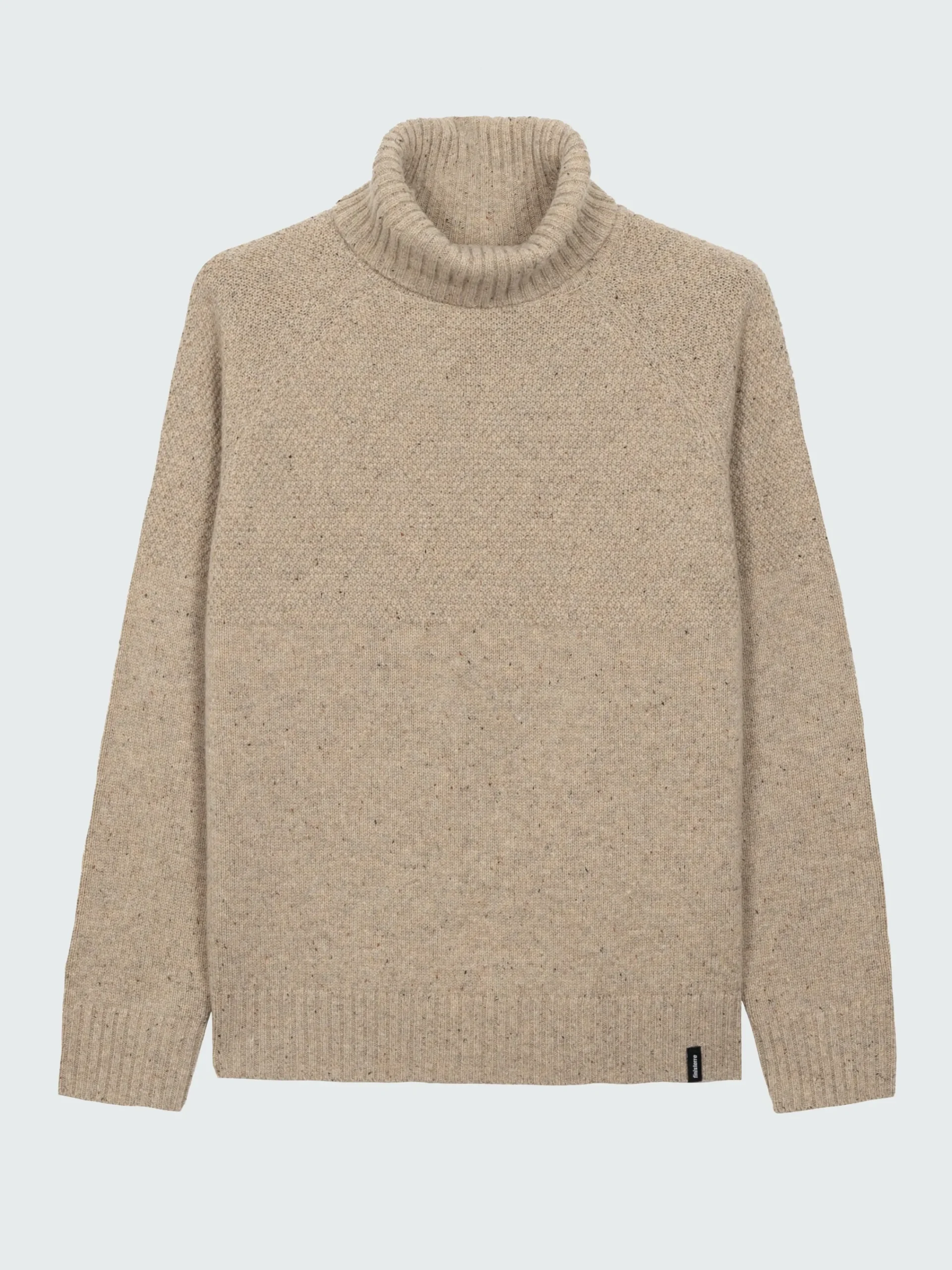 Cheap Finisterre Men's Fishermans Roll Neck Knit Sweater Oatmeal