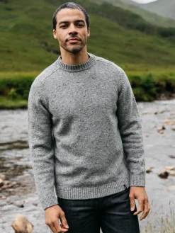Flash Sale Finisterre Men's Furlong Crew Sweater GreyMarl
