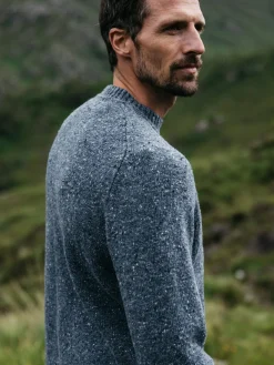 Online Finisterre Men's Furlong Crew Sweater IndigoBlue