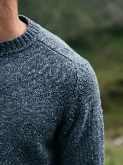 Online Finisterre Men's Furlong Crew Sweater IndigoBlue