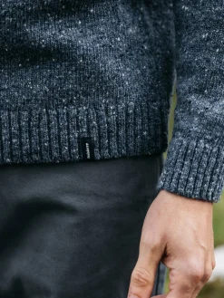 Online Finisterre Men's Furlong Crew Sweater IndigoBlue