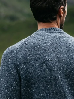Online Finisterre Men's Furlong Crew Sweater IndigoBlue