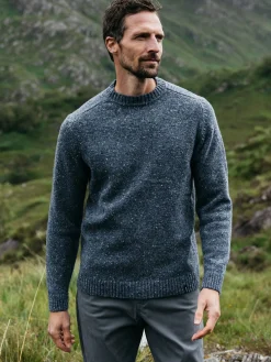 Online Finisterre Men's Furlong Crew Sweater IndigoBlue