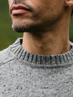 Flash Sale Finisterre Men's Furlong Crew Sweater GreyMarl