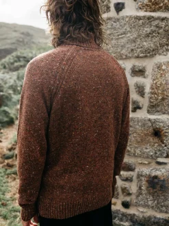 Cheap Finisterre Men's Furlong Roll Neck Sweater Spice