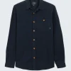 Best Finisterre Men's Gylly Shirt NavyDobby