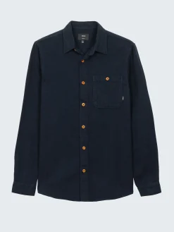 Best Finisterre Men's Gylly Shirt NavyDobby