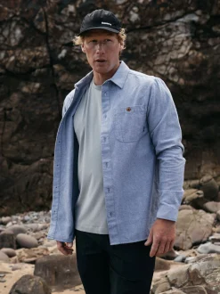 Fashion Finisterre Men's Gylly Shirt IndigoDobby