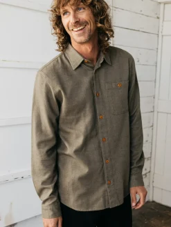 Cheap Finisterre Men's Gylly Shirt WillowGreen
