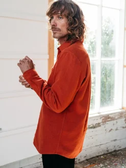 Hot Finisterre Men's Gylly Shirt DarkRosewood