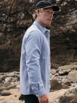 Fashion Finisterre Men's Gylly Shirt IndigoDobby