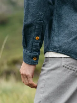 Shop Finisterre Men's Gylly Shirt OceanDobby