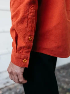 Hot Finisterre Men's Gylly Shirt DarkRosewood