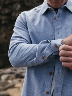 Fashion Finisterre Men's Gylly Shirt IndigoDobby