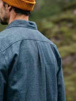 Shop Finisterre Men's Gylly Shirt OceanDobby