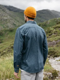 Shop Finisterre Men's Gylly Shirt OceanDobby