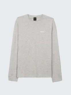 Best Sale Finisterre Men's Harlyn Logo Long Sleeve T-Shirt GreyMarl