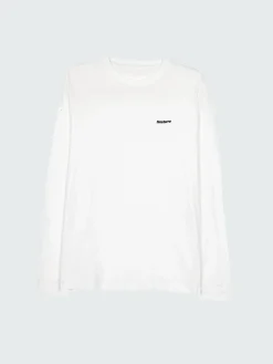 Store Finisterre Men's Harlyn Logo Long Sleeve T-Shirt White
