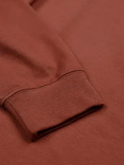 Sale Finisterre Men's Harlyn Logo Long Sleeve T-Shirt DarkRosewood