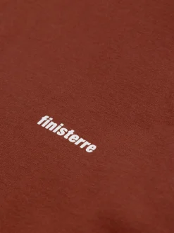 Sale Finisterre Men's Harlyn Logo Long Sleeve T-Shirt DarkRosewood