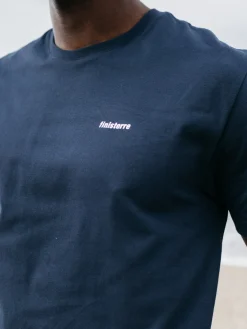 Hot Finisterre Men's Harlyn Logo T-Shirt Navy