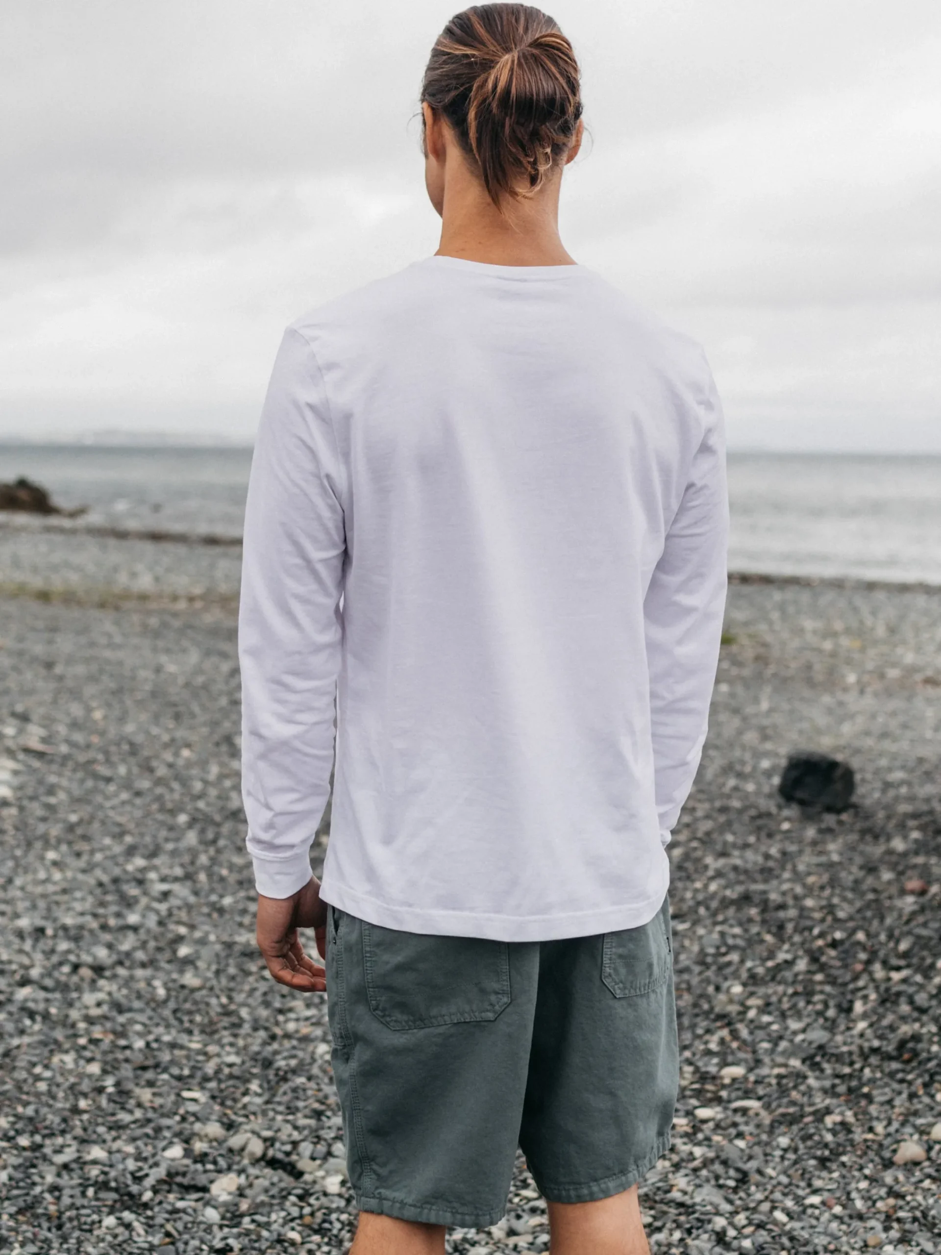Discount Finisterre Men's Harlyn Long Sleeve T-Shirt White
