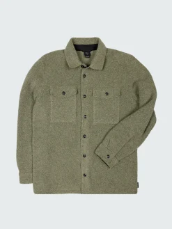 Store Finisterre Men's Hegen Fleece Shirt WillowGreen