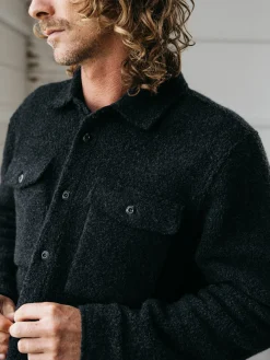Outlet Finisterre Men's Hegen Fleece Shirt Raven