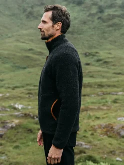 Sale Finisterre Men's Hegen Full Zip Fleece RavenBlack