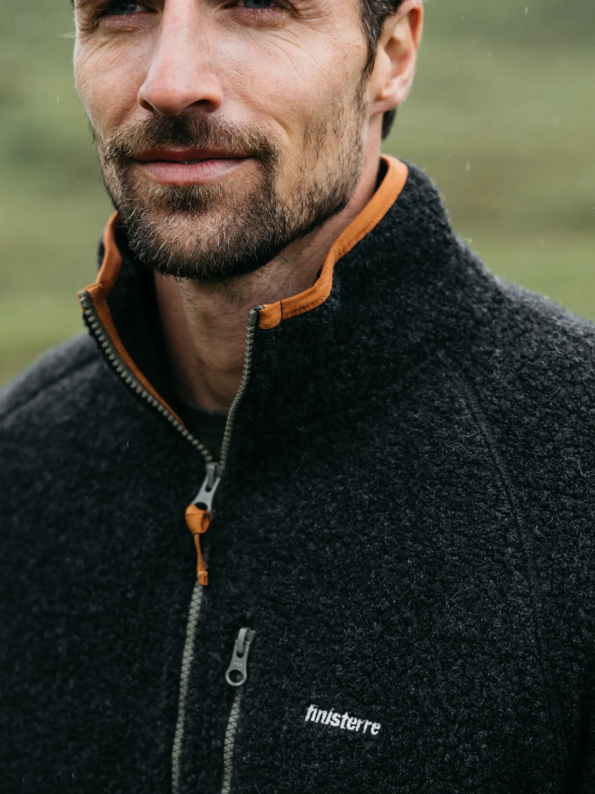 Sale Finisterre Men's Hegen Full Zip Fleece RavenBlack