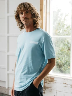Cheap Finisterre Men's Ice Cold T-Shirt GlacierBlue